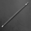 Edelstahl 3D-Panzerkettenarmband, Karabiner, 18 - 26 cm