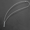 Unisex Edelstahlkette mit länglichem Anhänger, 61 cm