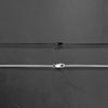 Unisex Edelstahlkette mit länglichem Anhänger, 61 cm