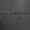 Unisex Veneziakette, Edelstahl, schwarz, 40-90 cm
